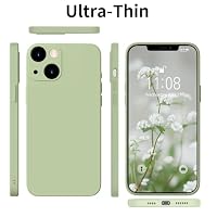 HGH für iPhone 13 Mini Hülle Silikon mit 1 Lanyard, Handyhülle iPhone 13 Mini Case Ultra Dünne Rundumschutz mit Weichem Microfiber-Innenfutter Kratzfest Schutzhülle 5.4",Matcha-Grün – Ansicht 6
