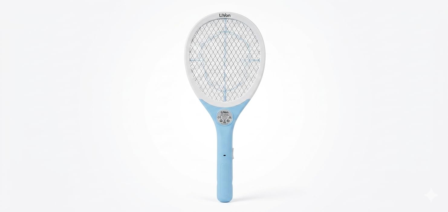 Electric Mosquito Racket Bat Fast Rechargeable Insect Killer | USB Rechargeable, Flying Insect Killer, Safe for Family, Electric Zapper Grid, Portable Design-image-41