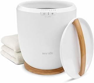 Handtuchwärmer Elektrisch Natur – Kompakter Handtuchheizkörper mit Timer & Überhitzungsschutz, Towel Warmer, Energiesparend & Mobil, Für Zuhause, Spa, Hotel oder Wellnessbereich