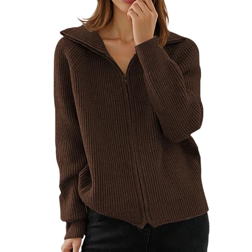Cardigan boutonné tricot col en V classique pour femme en maille douce