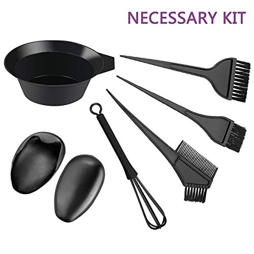 Hair Dye Coloring Kit, 7Pcs Hair Color Bowl Brushes Tool Mixing Bowl Kit Tint Comb for Hair Tint Dying Coloring Applicator - Thumbnail 7