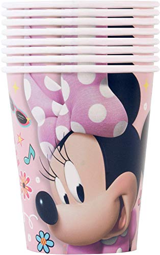 Unique Minnie Birthday Party Supplies Bundle Includes 24 Paper Cups And 1 Dinosaur Stickers Sheet #TOP1