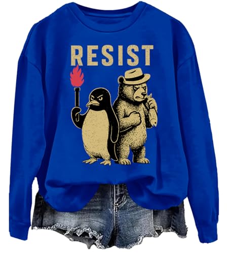 Penguins Resist Sweatshirt, Resist Sweatshirt