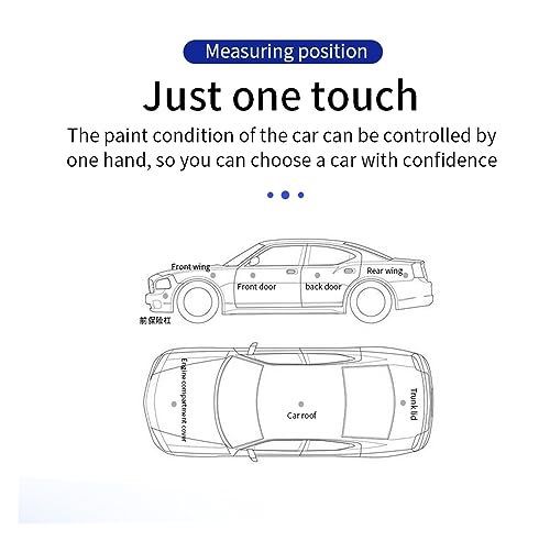 Medidor digital de espesor de pintura para automóvil con pantalla IPS y calibración múltiple miniatura 6