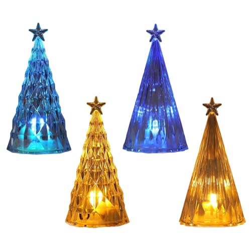 Decoración de mesa con luces que resuelve el espacio en tus cenas festivas 8