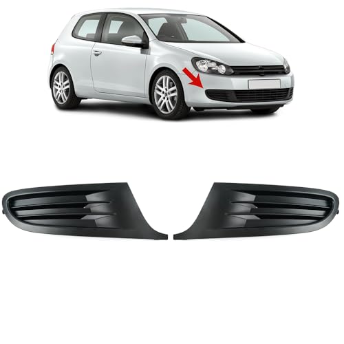 ROBUST Front Bumper Lower Side Grille Trim Vent Right + Left Side for VW Golf Mk6 Hatchback Estate Convertible 5K0853666A 5K0853665A 2009-2012