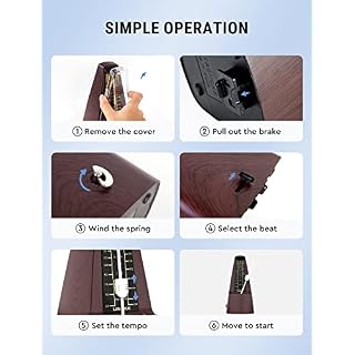 Linrax M2 Métronome Mécanique pour Piano Guitare Basse Ukulélé Violon Batterie Tambour Saxophone et Autres Instruments… - Les Beatles, Paul McCartney, John Lennon, RIngo Starr, George Harrison Linrax M2 Métronome Mécanique pour Piano Guitare Basse Ukulélé Violon Batterie Tambour Saxophone et Autres Instruments… – Image 5