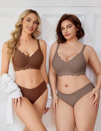 Image of Avidlove Wireless Bras for Women Comfort Seamless Bra Smooth Bralette Everyday Sleep Jelly Bras Regular and Plus