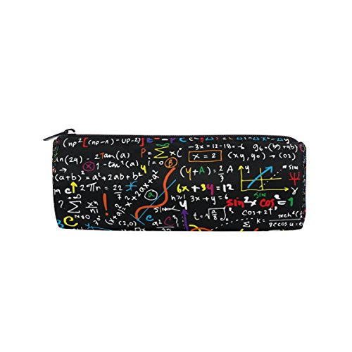 Price comparison product image Math Linear Mathematics Pencil Case Pen Bag -Functional Stationery Pouch Zipper Bag by Bennigiry