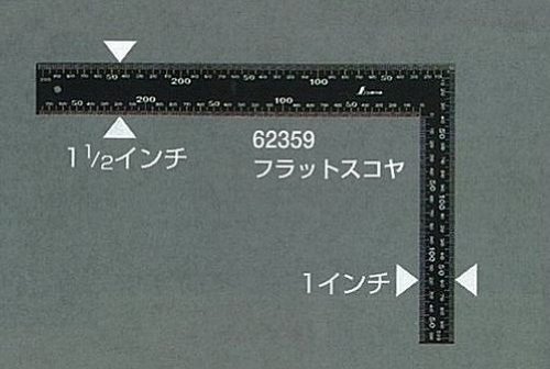チ一 Amazon.co.jp: シンワ測定(Shinwa Sokutei) フラットスコヤ 黒色 白
