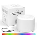 AYBUY Mini Portable White Noise Machine, 7 Colors Night Lights and 10 Natural Soothing Sounds Sleep Aid Sound Machine, USB Rechargeable Sleep Machine for Baby Kids Adults with 3 Timer Functions