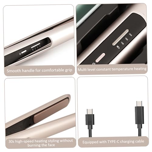 Plancha de cabello inalámbrica portátil con 3 temperaturas ajustables miniatura 5