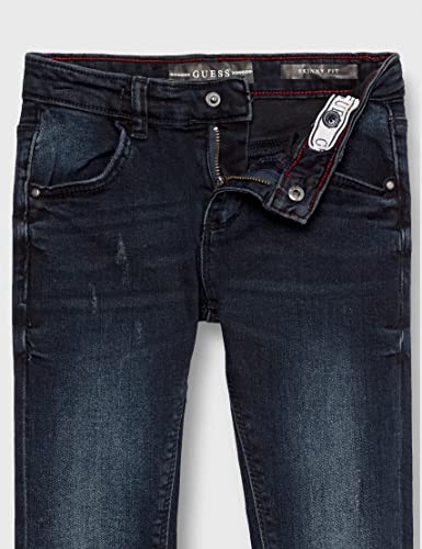 GUESS Jeans skinny para meninos, Lavagem azul do zodíaco, 7 Anos