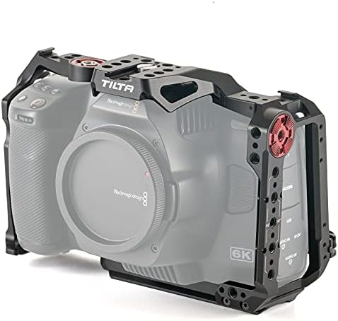 Tilta Camera Cage for BMPCC 6K Pro/G2 | Protective Gear | Mount Accessories | Compatible with Blackmagic Design Pocket Cinema Camera 6K Pro (Black, Camera Cage)