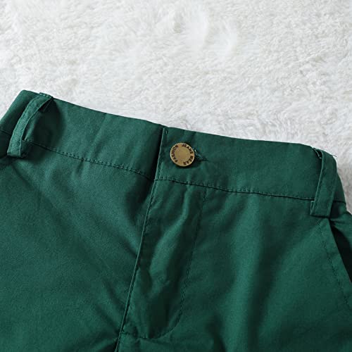 NLGToy Roupa de gravata borboleta para meninos de Natal de manga curta com estampa de Papai Noel, ca