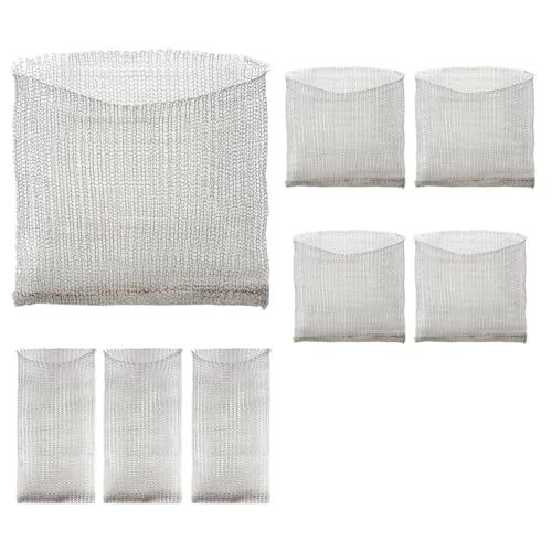 eupdd 8 unidades de protección de raíces de acero inoxidable para plantas: cesta de roedores para árboles frutales, bolsa de malla metálica de acero inoxidable