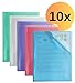 Produktbild ELBA 400059341 10er Pack Kunststoff-Sichtbuch 2nd Life für DIN A4 mit 20 Hüllen, Präsentations-Mappe in vier Farben für Ablage, Archivierung und Transport