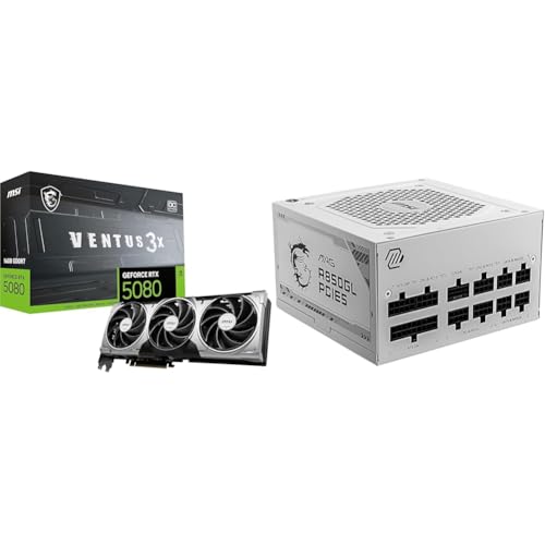 �y�O���t�B�b�N�X�J�[�h�����d���Z�b�g�z MSI GeForce RTX 5080 16G VENTUS 3X OC �O���t�B�b�N�X�J�[�h VD9013 + MSI MAG A850GL PCIE5 WHITE PC�d�����j�b�g 850W ATX3.1/PC