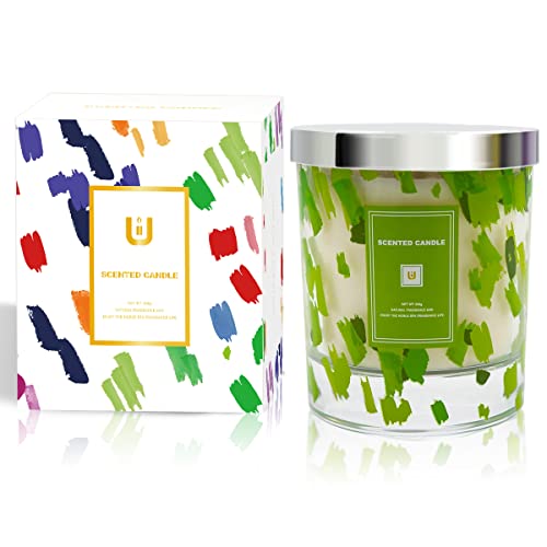 Haoson Vanilla & Jasmine Scented Candle Gift Set In Glass Jar Natural Soy Wax Aromatherapy Stress Relief Candle For Women Home Mother's Day Christmas #TOP6