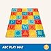 Battat – 82 Pieces Foam Alphabet Floor Mat – Large 55x65in Interlocking ABC Puzzle Mat – Floor Puzzle with Removable Shapes for Babies & Toddlers – 0 Months