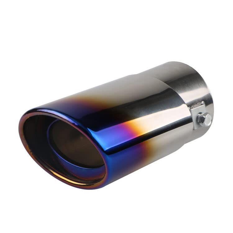 Embout D'échappement Universel Réglable En Acier Inoxydable - Pour Tuyau De 3,8 à 5,7 Cm De Diamètre, Finition Chromée (droit Ou Coudé)