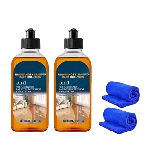 5 in 1 Bodenreiniger, Dual-Action-Fleck- und Geruchsentferner, Floor Cleaner, Flecken- Und Geruchsentferner, Hartholzbodenpolitur Und Restaurator Für Lang Anhaltenden Glanz (2)