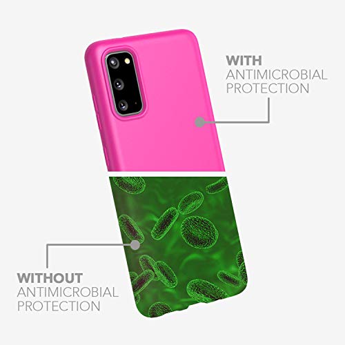Tech21 Studio Colour Antimicrobial Bioshield Protective Phone Case For Samsung Galaxy S20 Ultra 5G With 8 Ft. Drop Protection, Explosive Pink #TOP2