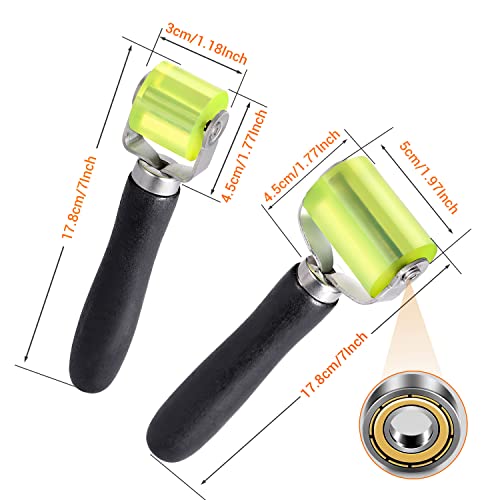Facmogu 2 Size Car Sound Deadening Roller, Automotive Car Audio Sound Deadener Application Rolling Wheel, Noise Insulation Roller Seam Roller For Noise Filter Application Heat Abatement Mat Wallpaper #TOP6