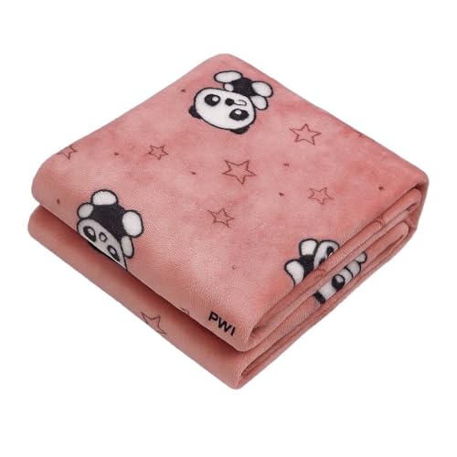 Image of PWI Supersoft Baby Blanket Wrapper for Newborn | 30x40 inches | Lightweight AC Blanket for 0-2 Years | Ultra Soft & Skin-Friendly | Pack of 1-Brown
