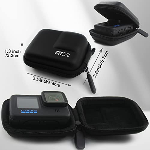 Fitstill Black Mini Carrying Case For Gopro Hero 10/9/8/7/(2018)/6/5 Black,Hard Shell Travel Storage Case For Dji Osmo Action 2,Akaso,Campark,Yi Action Camera And More… #TOP6