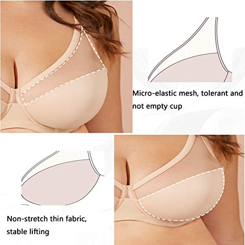 Soutien-gorge sans armatures WENJUN haut maintien taille 75G