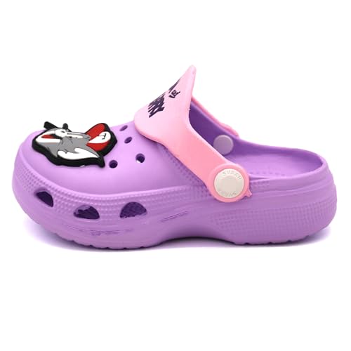 Image of SVAAR Tom & Jerry Kid's Attractive Clogs with Authentic Tom & Jerry Charms and Adjustable Back Strap