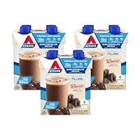 Atkins Dark Chocolate Royale Protein Shake, High Protein Shakes, Low Glycemic, Low Carb and Low Sugar Chocolate Flavored Protein Shakes, Keto Friendly, 12 Count