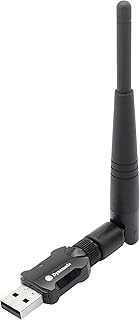 Dynamode USB WiFi Dual-Band 600 mbps Antenna Adapter Plug N' Play Dongle Complies with IEEE 802.11ac Standards Wireless Network with Dual Band 2.4GHZ 5GHZ for PC Windows, Mac OS X Linux