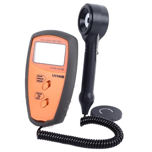 Light Meter UVA UVB Tester 290-390nm LCD Display, Multifunctional Design for Testing and Measurement