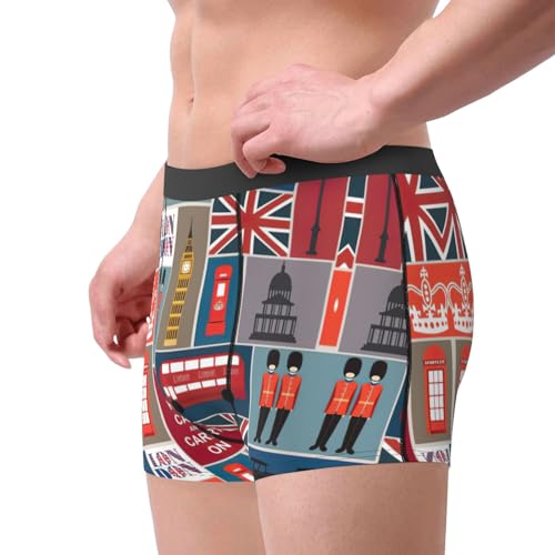 England Symbols Print Soft Briefs Men Breathable Stretch Underwear for All Day Comfort4