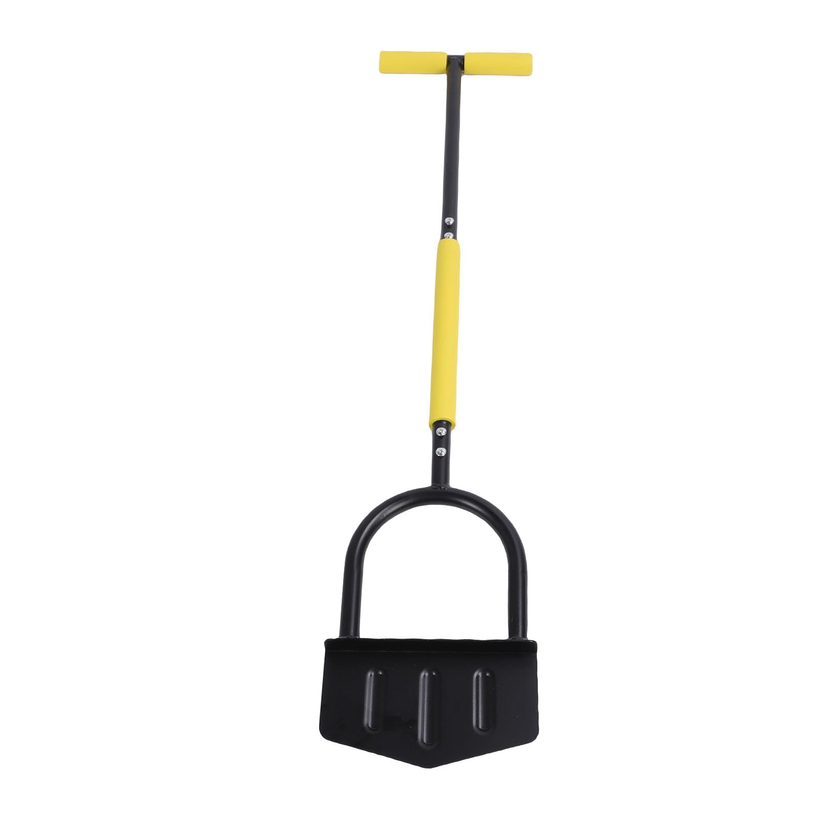 JAOCDOEN Edger Lawn Tool T Handle Stainless Steel Half Moon Lawn Edger for Garden Flower Bed Sidewalk Driveway