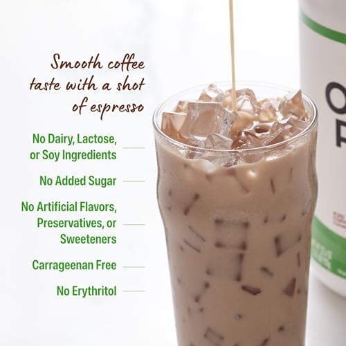 Image of Orgain Organic Vegan 21g Protein Powder, Iced Coffee, 2.03 lb | Plant based protein, 60mg of caffeine, low net carb, no added sugar or lactose ingredients, non-GMO, for shakes & smoothies