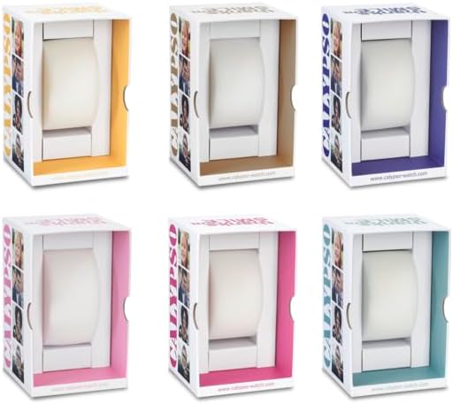 Calypso watch packaging in various colors