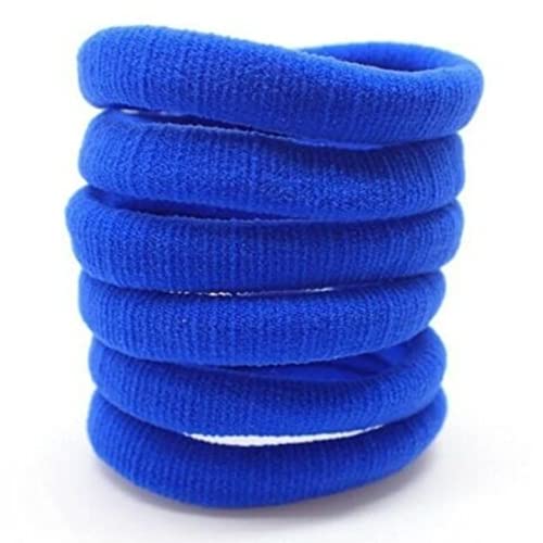 Topkids Accessories Thick Hair Bands for Women and Girls Hair Bobbles Elastic HairBands Ponytail Holders Hair Ties Hair Elastics Hairbands Women (Royal Blue)
