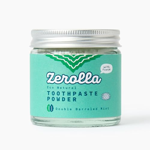 Pasta de dentes em pó ecológico natural - Hortelã de barril duplo