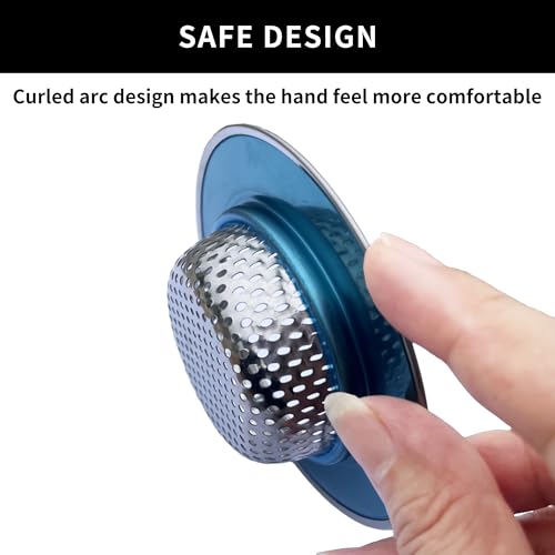 Colador para fregadero de cocina de acero inoxidable 4.5 pulgadas miniatura 2