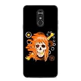 LARUZE for LG Stylo 4, Anime Straw Hats Role Nami #10 Protective Smooth Silicone Shockproof Soft TPU Black Phone Case Back Cover