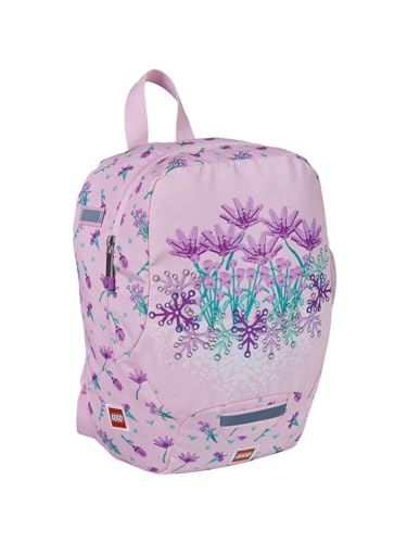 LEGO Flowers Kindergartenrucksack Mädchen Flowers Leichter Wanderrucksack Kinder mit Brustgurt & Reflektoren Kinderrucksack 10 L 24 x 32 5 x 13 cm
