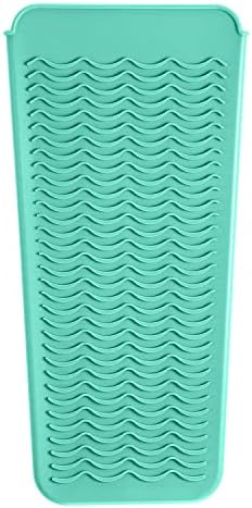 ZAKRA Heat Resistant Silicone Mat Pouch for Hair Straightener,Flat Iron,Curling Iron,Hot Hair Tools.(Mintgreen)
