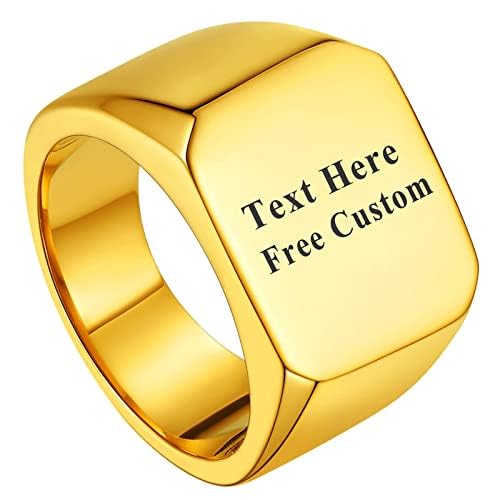 ChainsHouse Screw Band Biker Ring for Men Women, Black Metal/18K Gold Plated Stainless Steel Jewelry Hexagon Geometric Ring, Size 7-14(with Gift Box) a-Steel 7