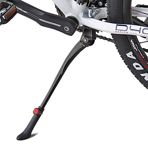 Bike Kickstand Adults- Adjustable Aluminium Alloy Bicycle Center Mount Kickstand Fit for 22\" 24\" 26\" 28\" Bike Kick Stand for Mountain Bike Road Bicycles Kickstand (red2)