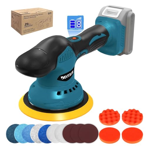 Cordless Car Buffer Polisher Kit for Makita 18V Battery,6