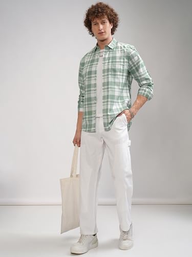 Highlander Men's Checkered Slim Fit PHSH000015 Price History