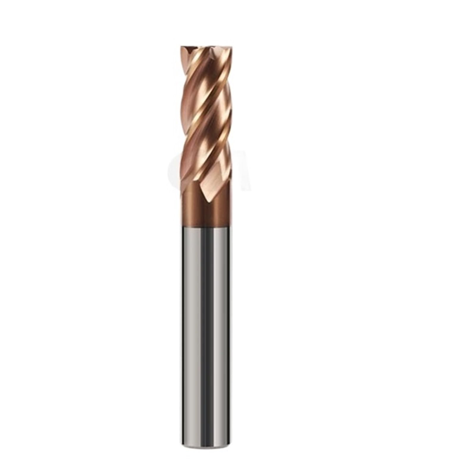 Fresa de extremo plano carburo con nanorrecubrimiento HRC55 4F CNC